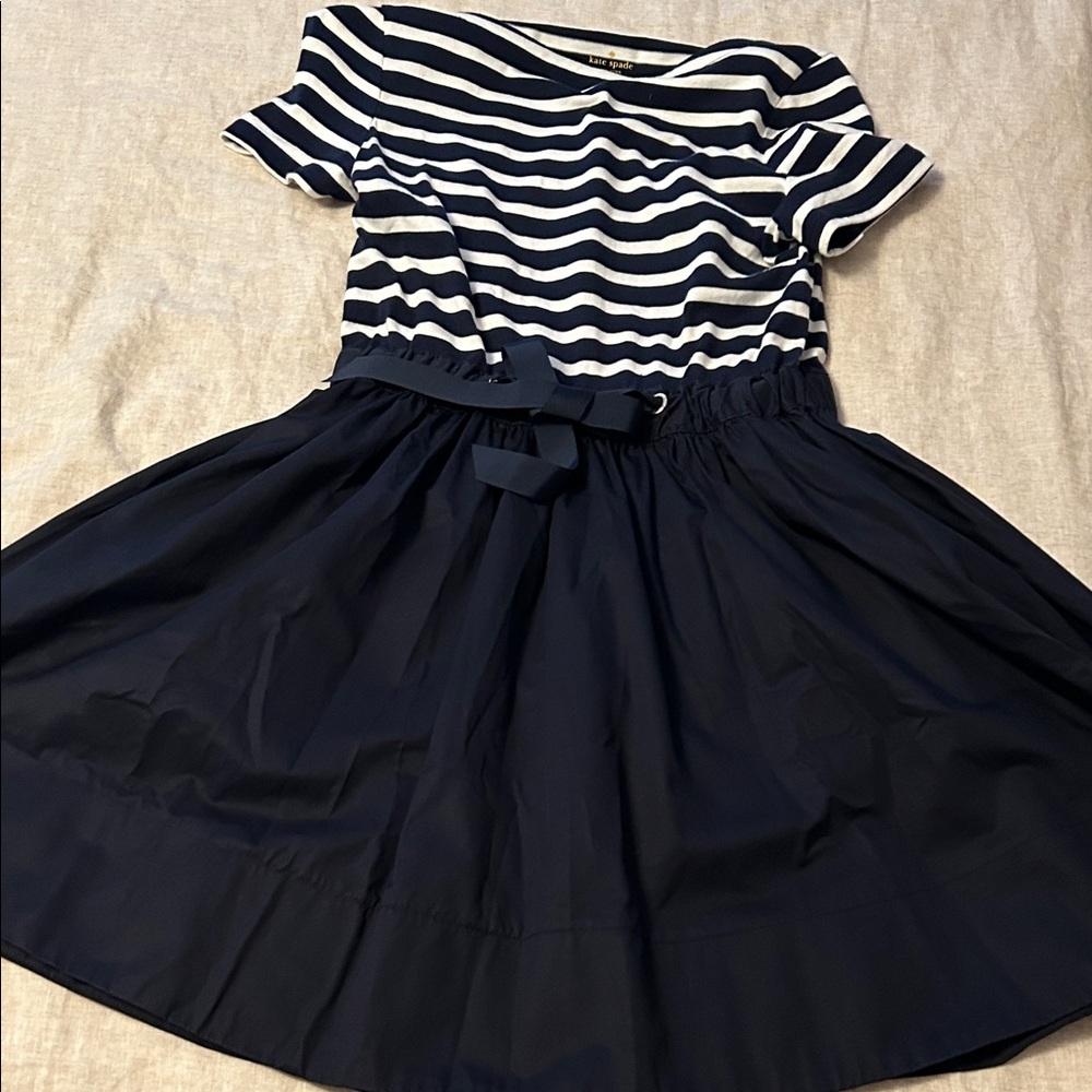 Navy Striped Dress